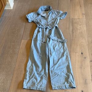 Etiquette Clothiers Denim Blue Jumpsuit